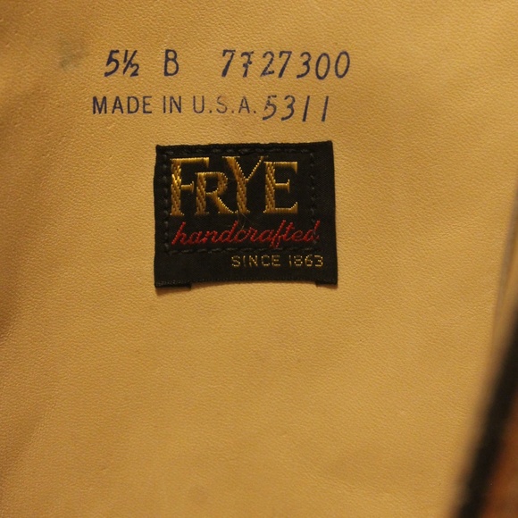 VINTAGE 70s FRYE BOHO HIPPIE WHISKEY LEATHER BOOTS - Picture 7 of 8